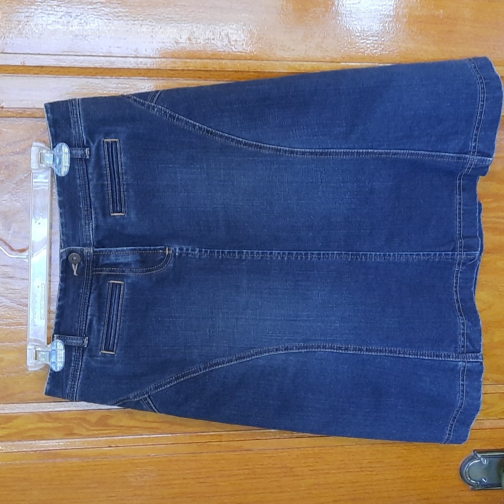 Dark Wash Denim Skirt